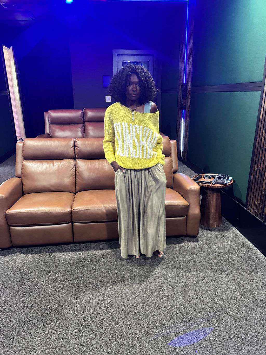 Tempe Crinkle Textured Woven Palazzo Pants