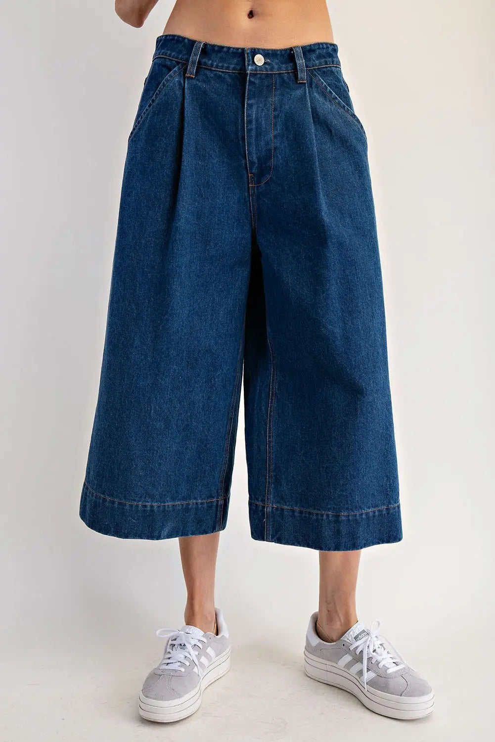 Kori Wide Leg Cropped Denim Jean
