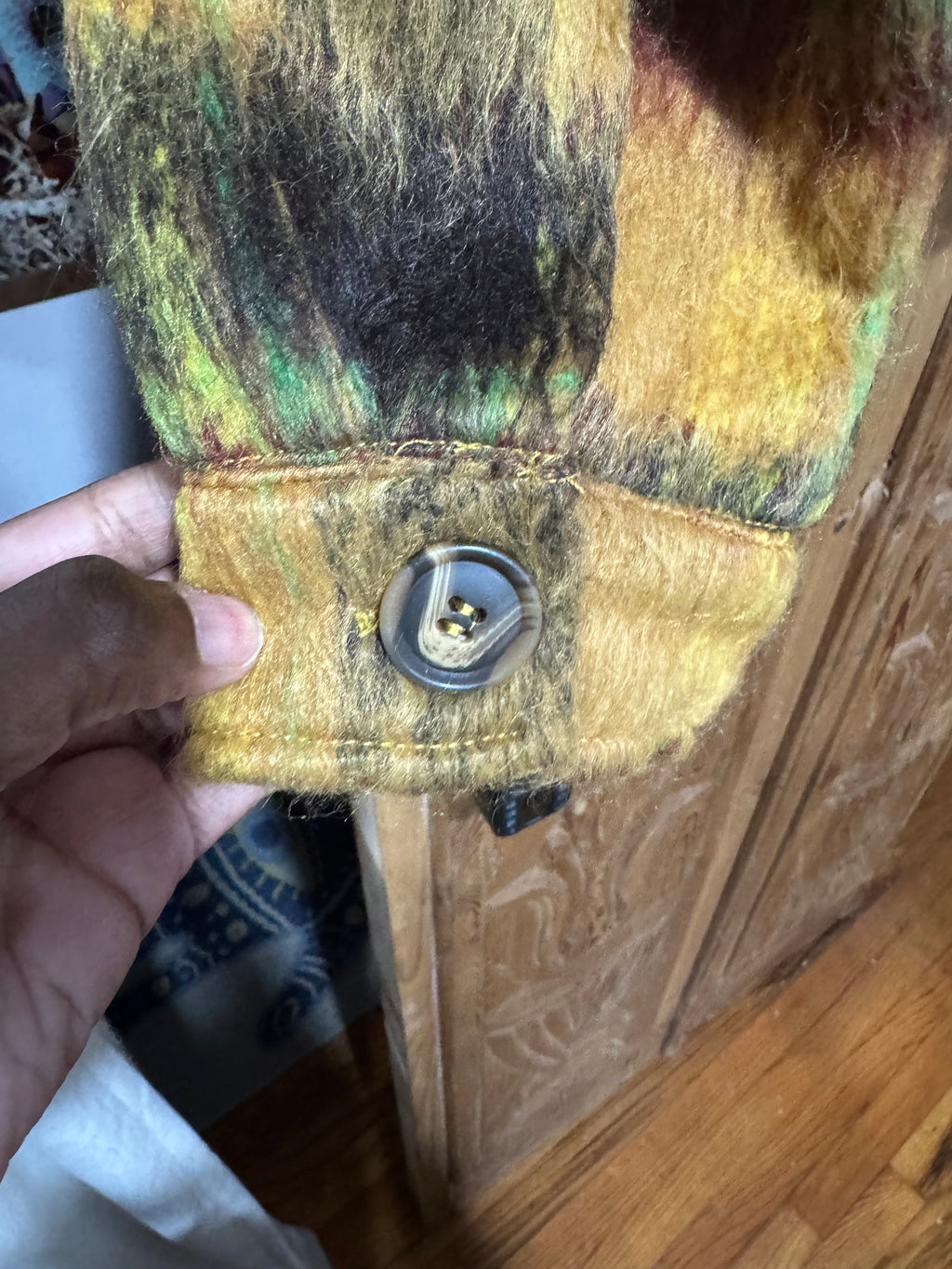 Marlo Earthy Plaid Coat