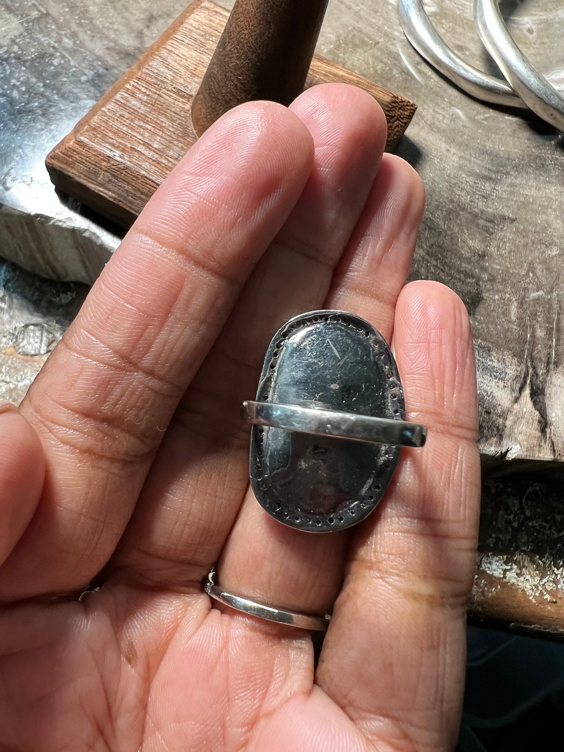Raya Moonstone and Diamond ring