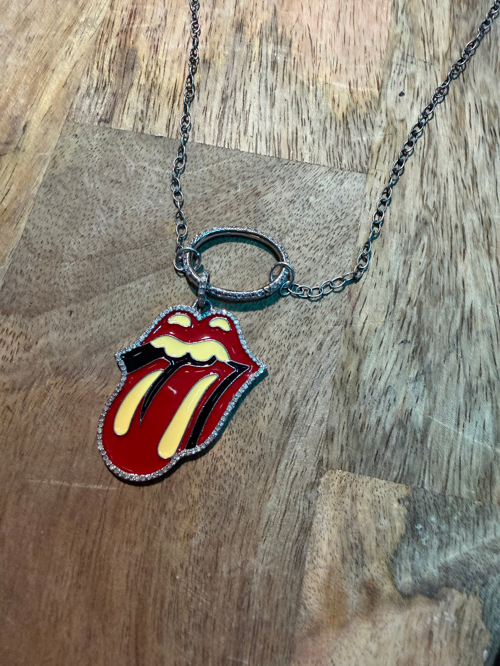 “The Tongue” Diamond Necklace