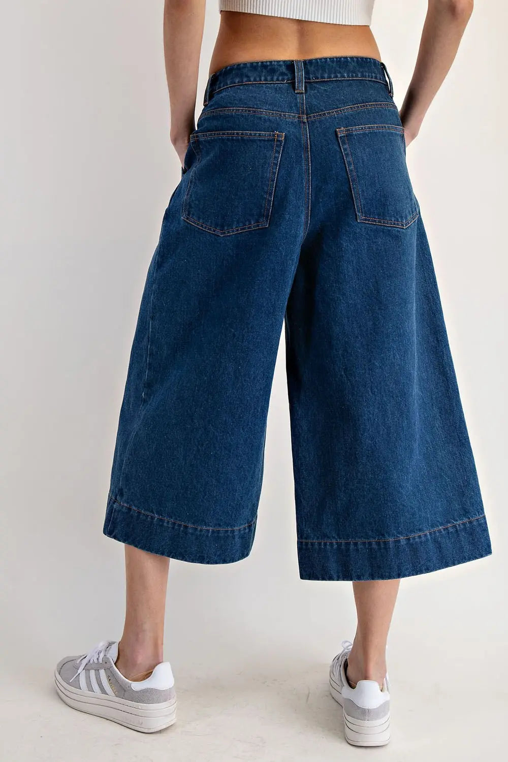 Kori Wide Leg Cropped Denim Jean