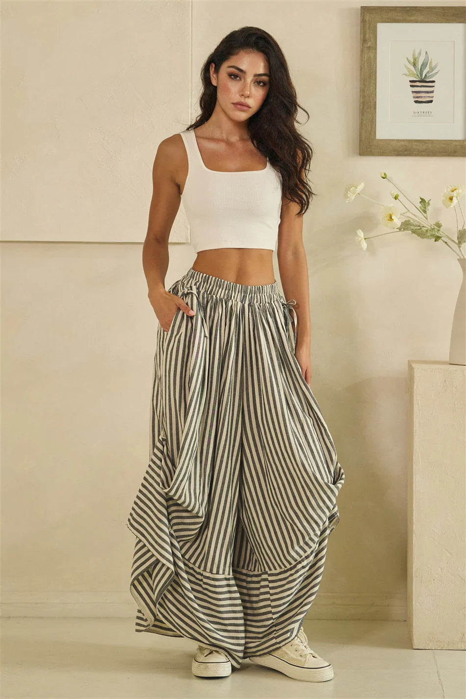 Float Down the Line Adjustable Leg Pant