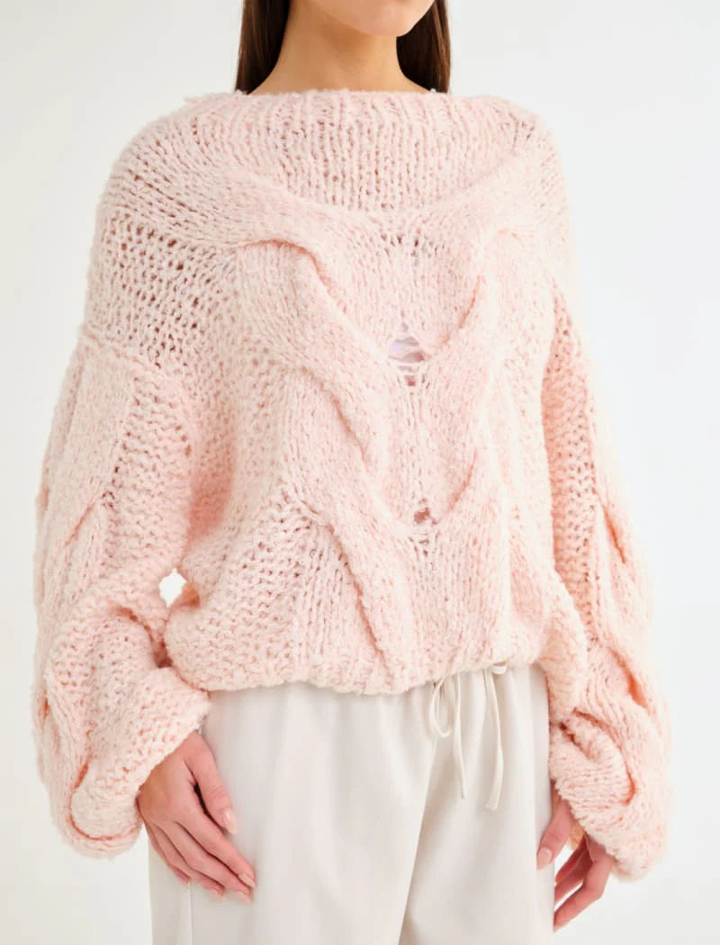Donna Cable Knit Sweater