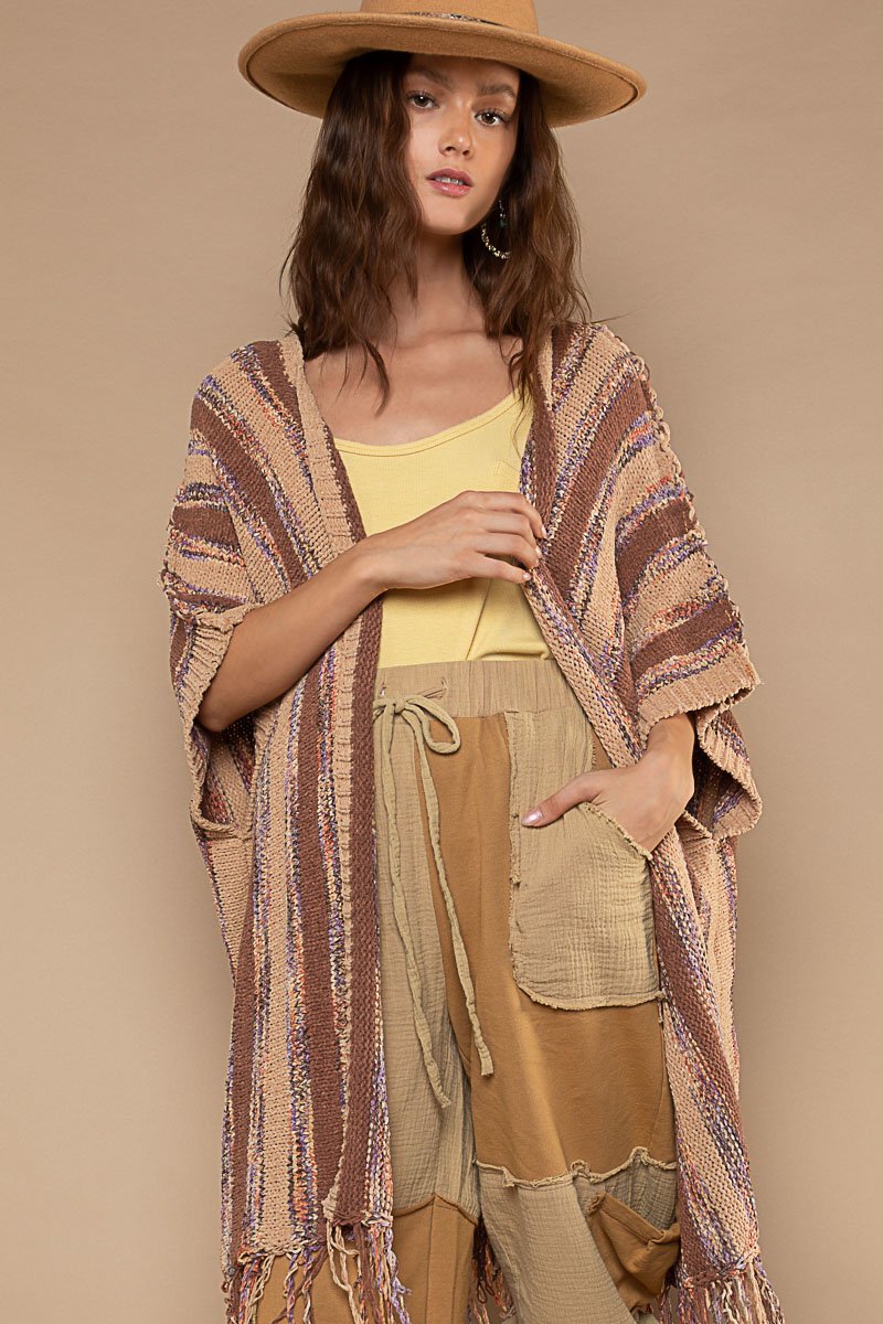 Haven Multi Striped Kimono