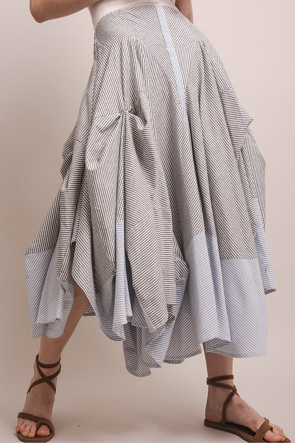 Go with the Flow Striped Skirt
