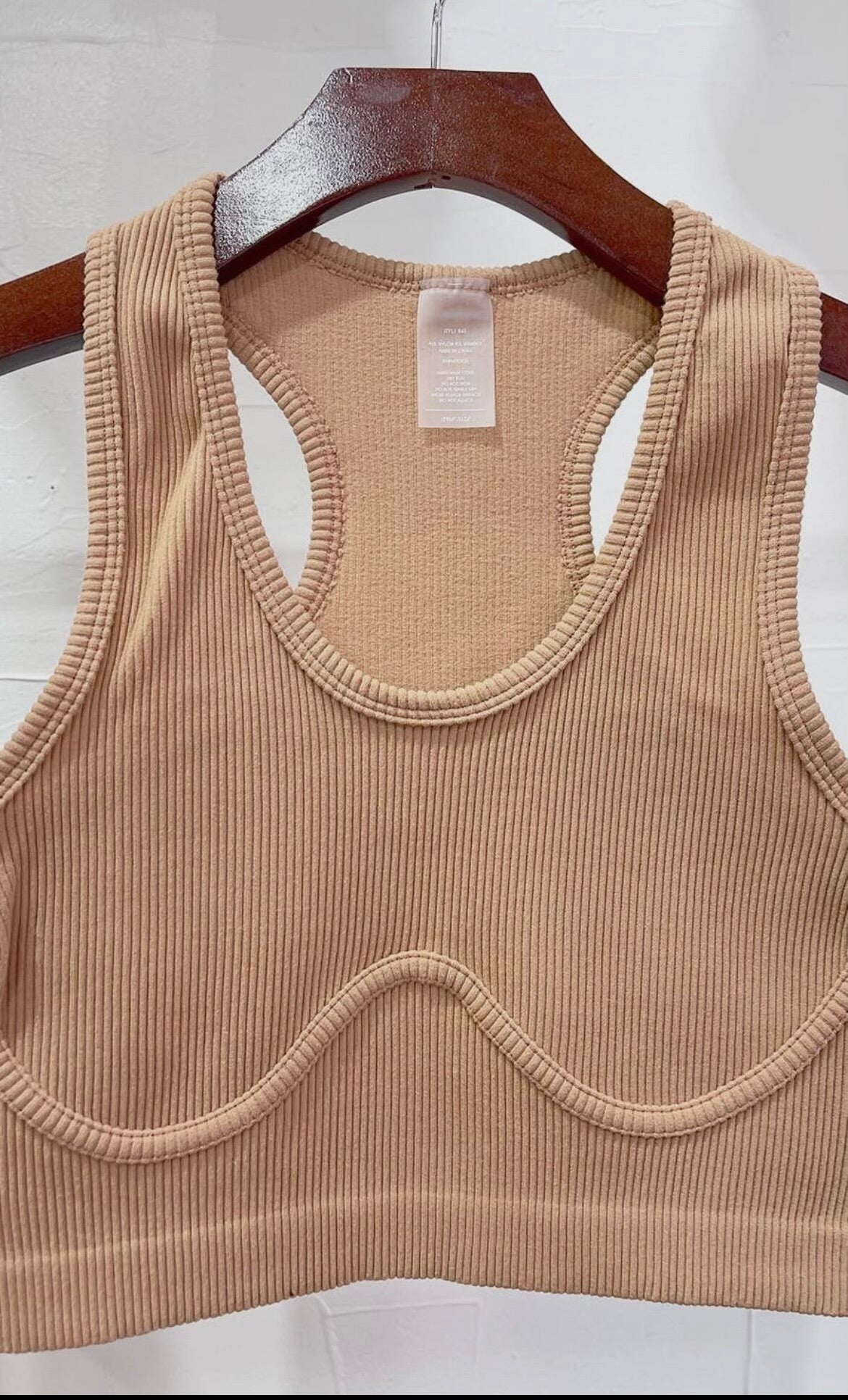 Brandy Ribbed Cropped Tank