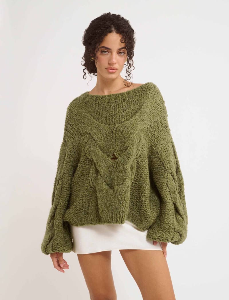 Donna Cable Knit Sweater