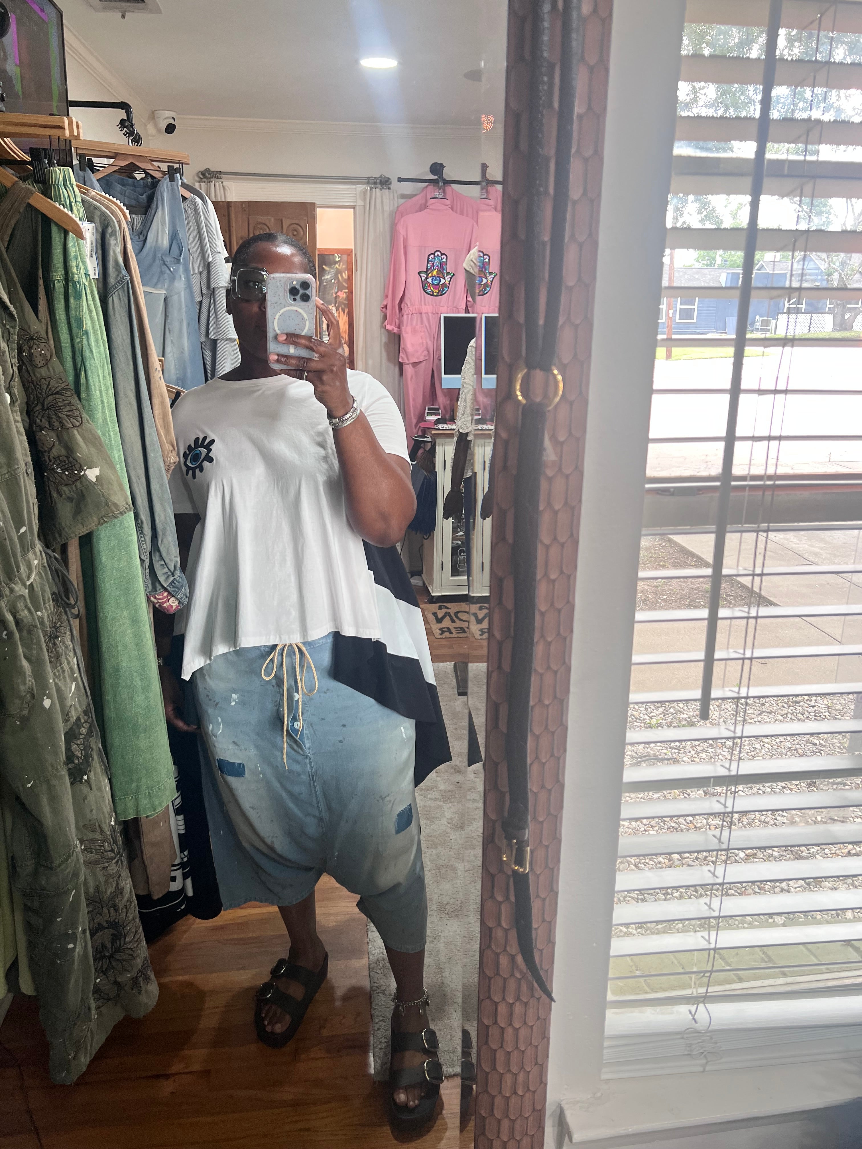 Bea Chambray Harem Pants