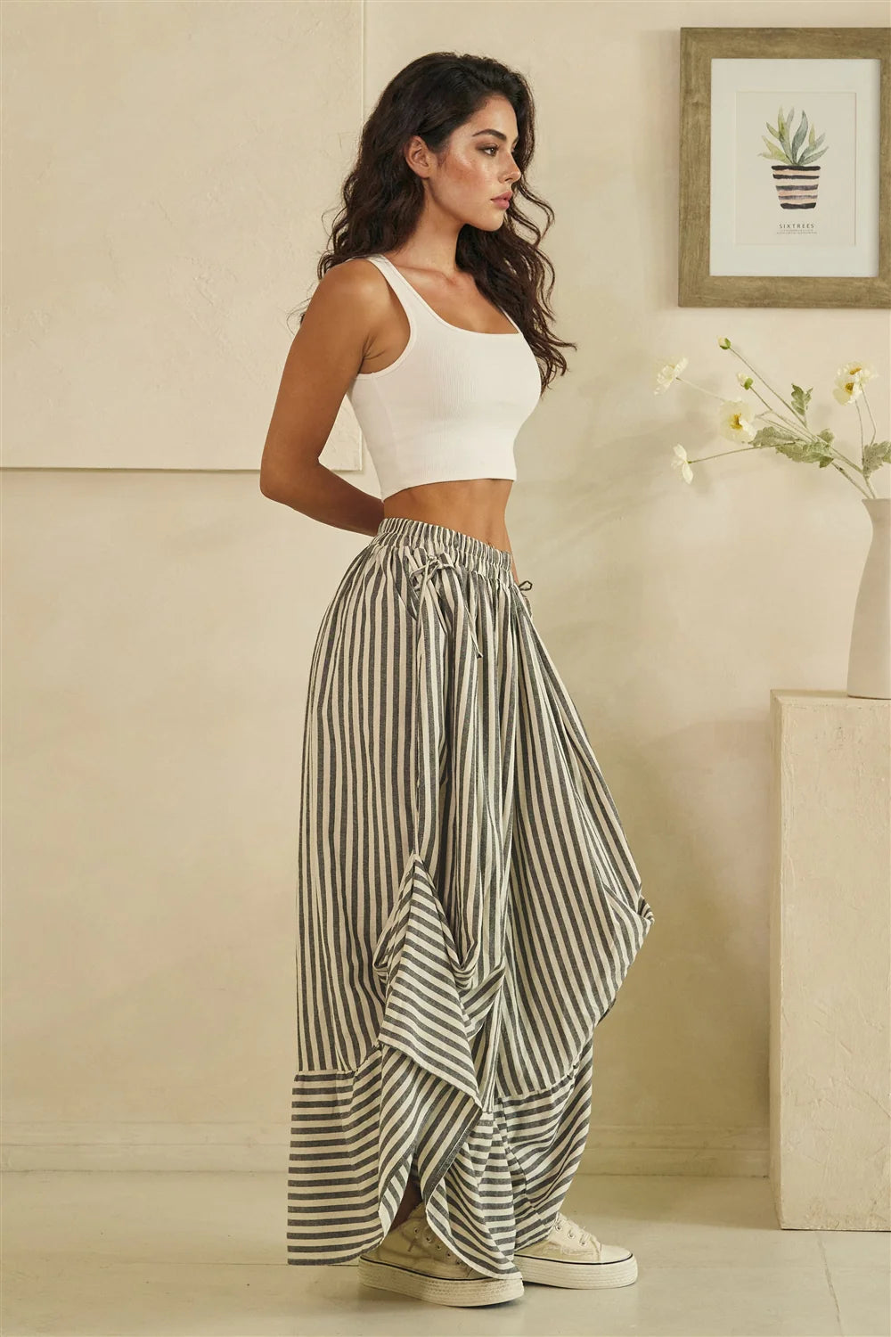 Float Down the Line Adjustable Leg Pant
