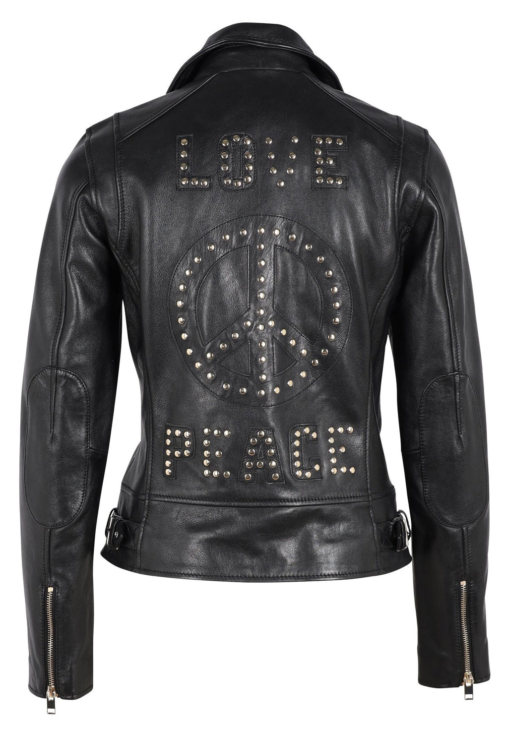 Traysie Love & Peace Leather Jacket