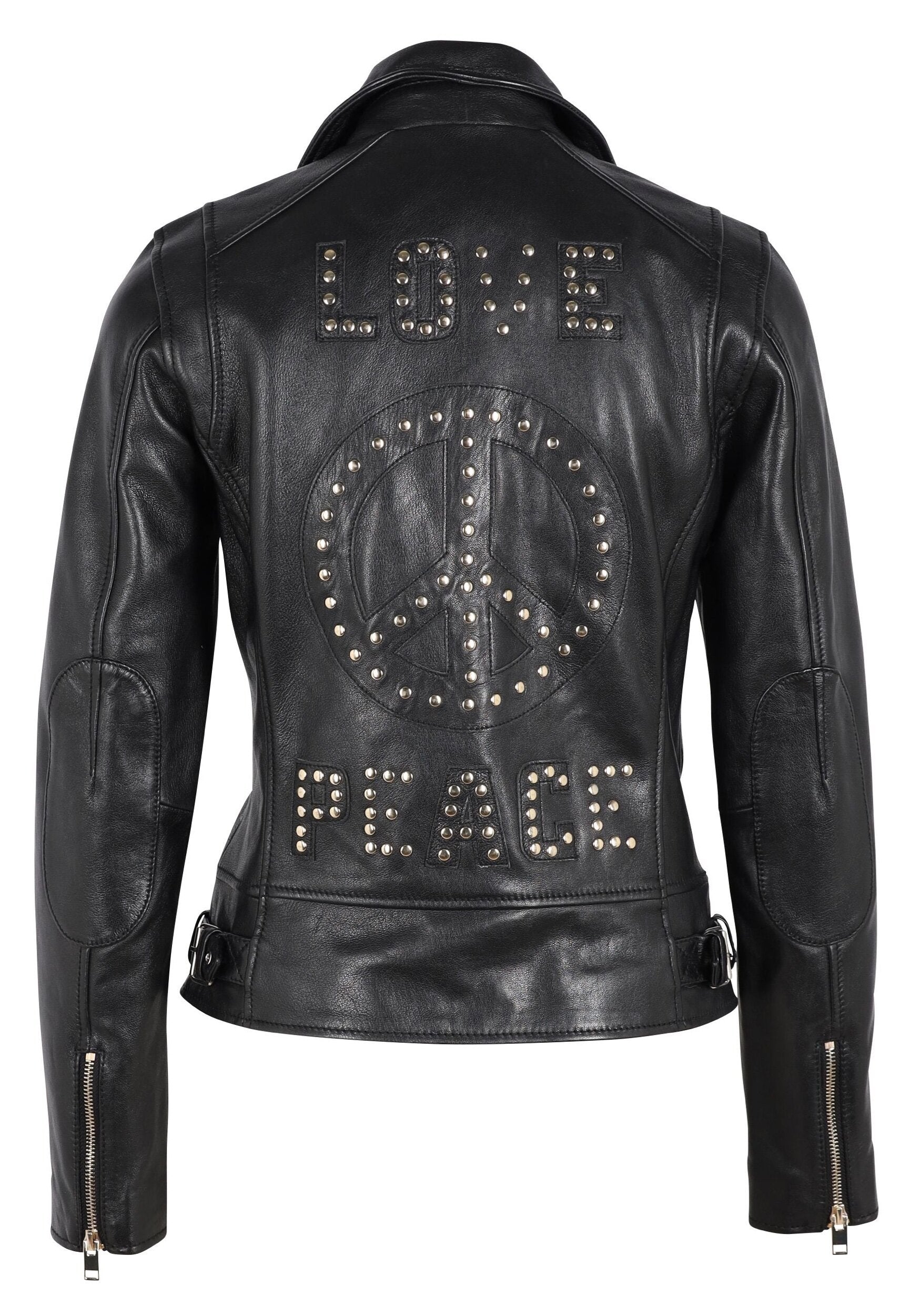 Traysie Love & Peace Leather Jacket