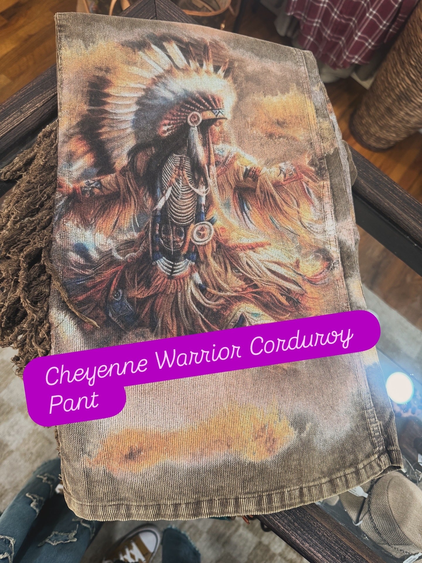 Cheyenne Warrior Corduroy Pant