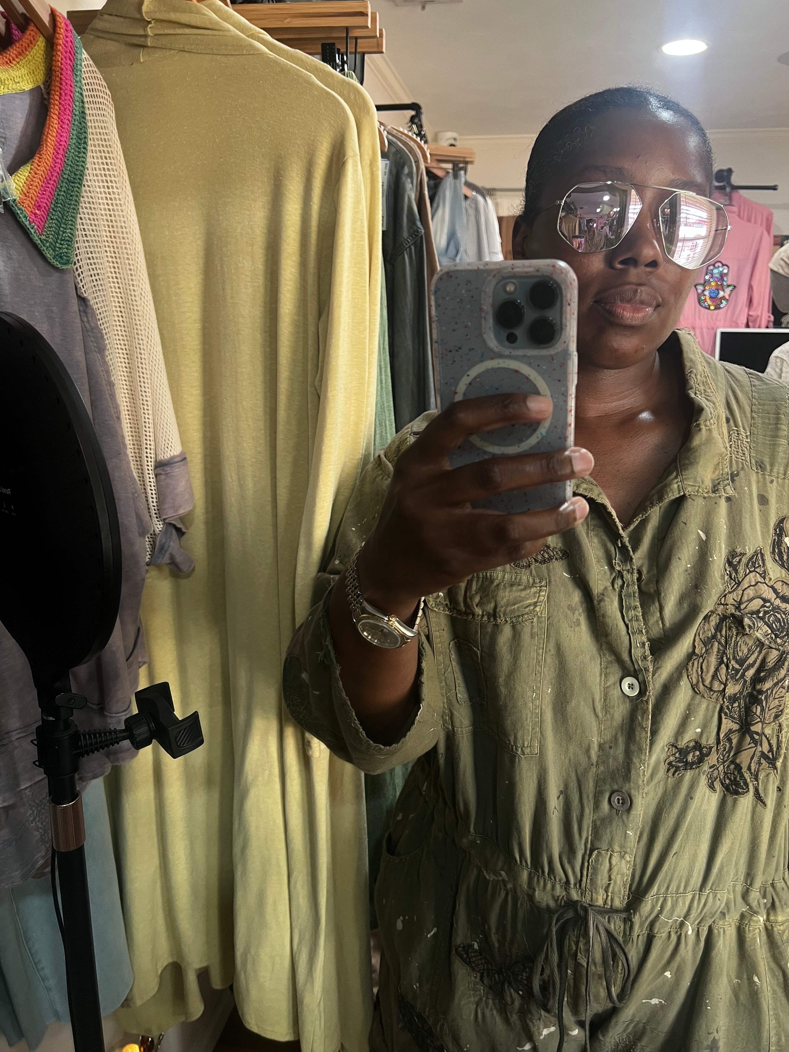 Free People Mirrored Aviators