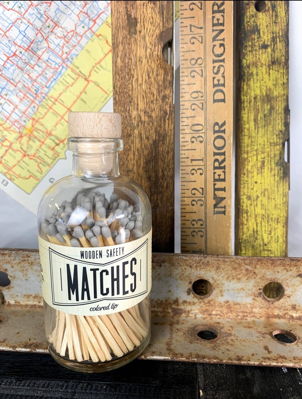 Vintage Apothecary Candles Matches