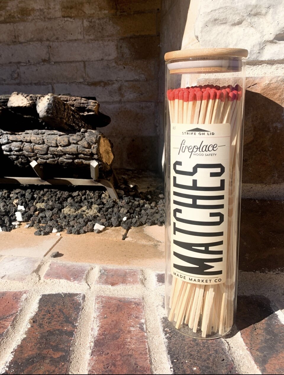 Fireplace Vintage Apothecary Matches