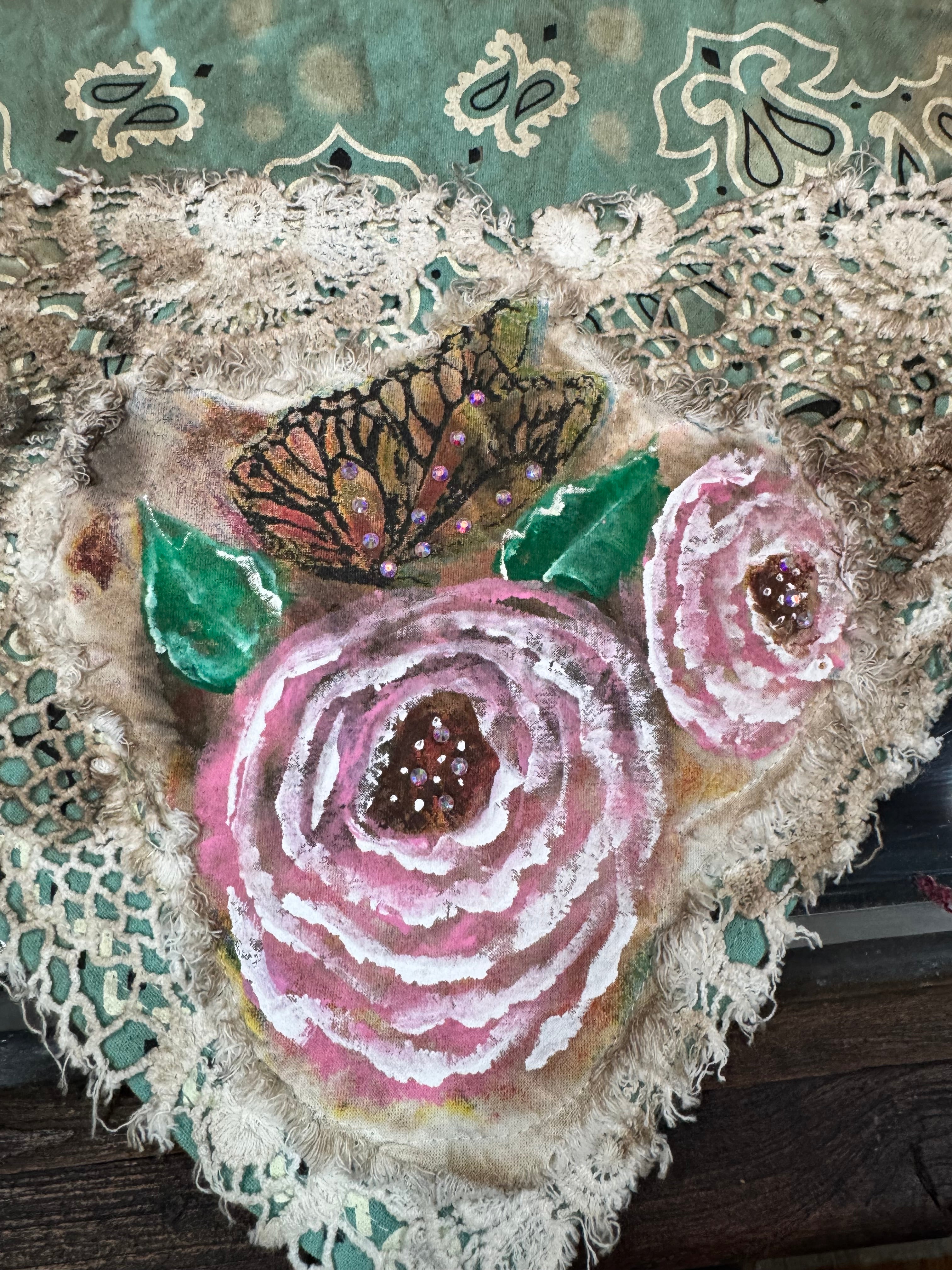 Peony Lace Bandana