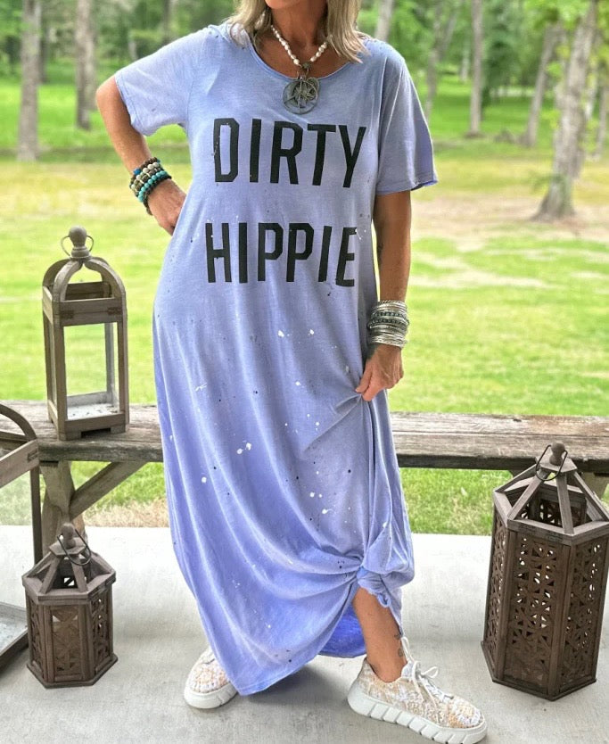 Dirty Hippie Maxi T-shirt Dress