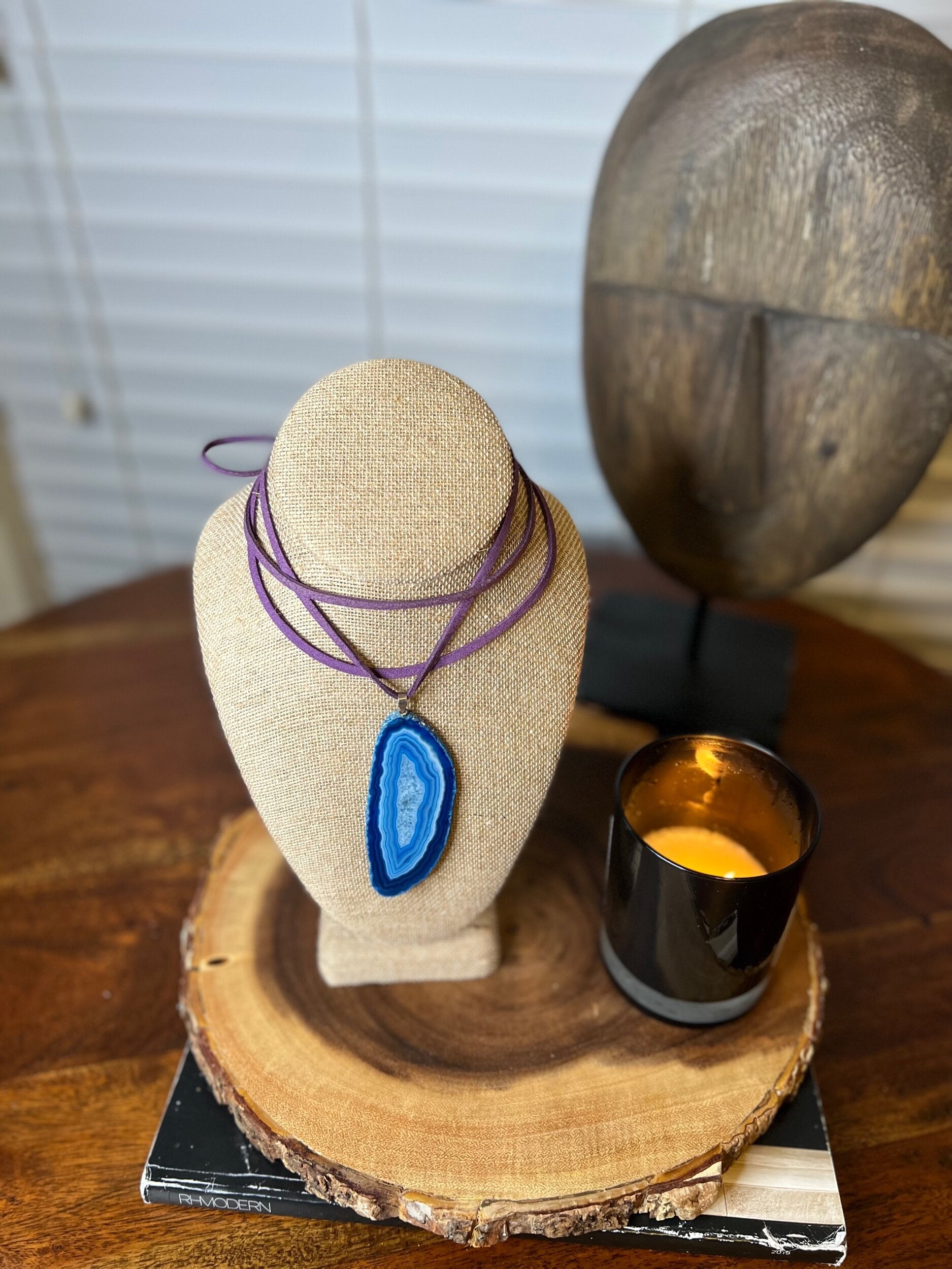 Denim “Blue” Agate Necklace