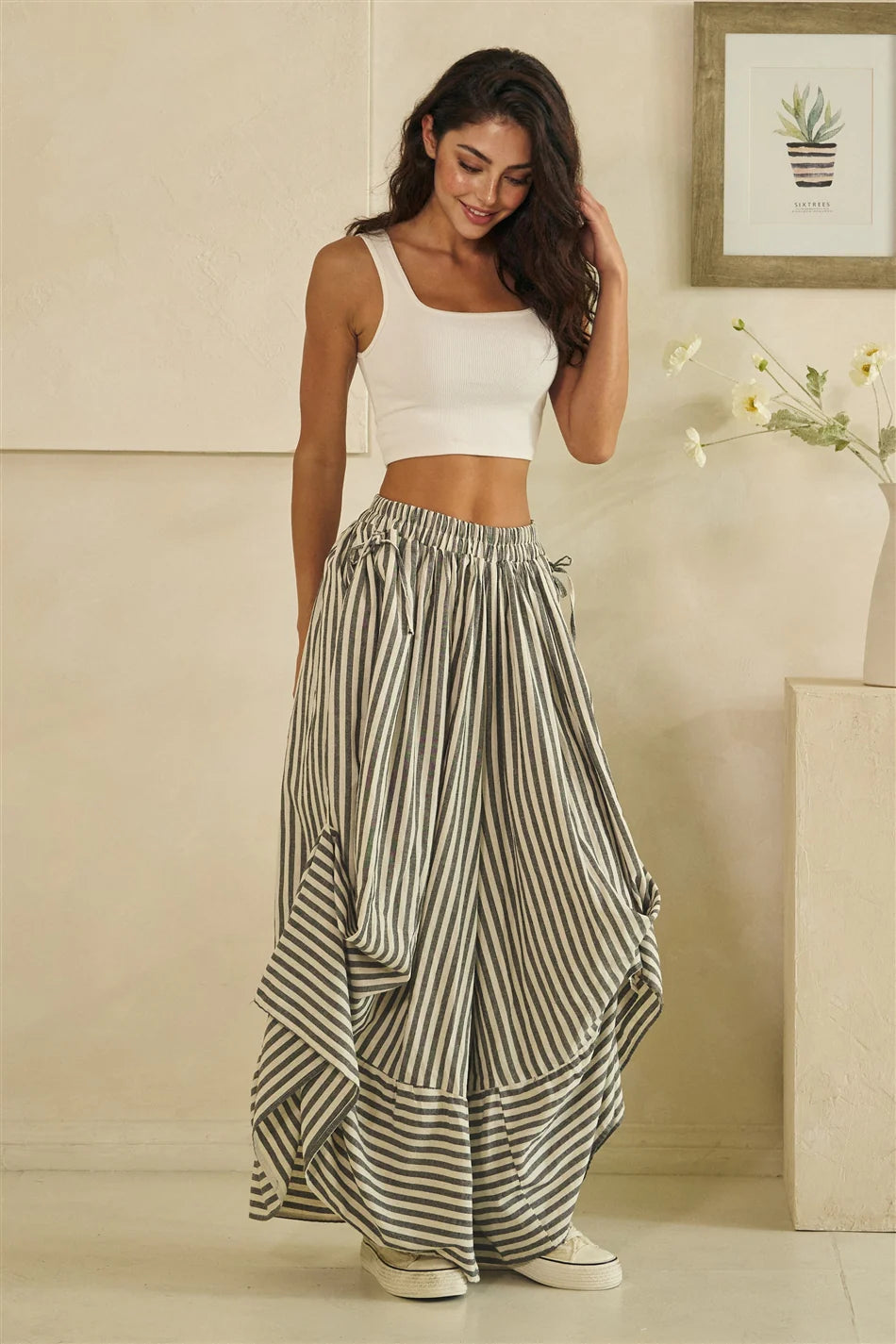 Float Down the Line Adjustable Leg Pant