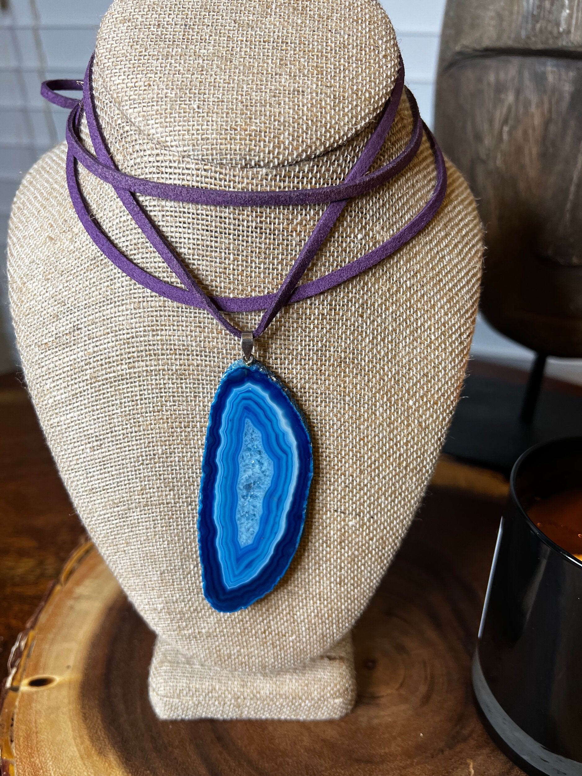 Denim “Blue” Agate Necklace