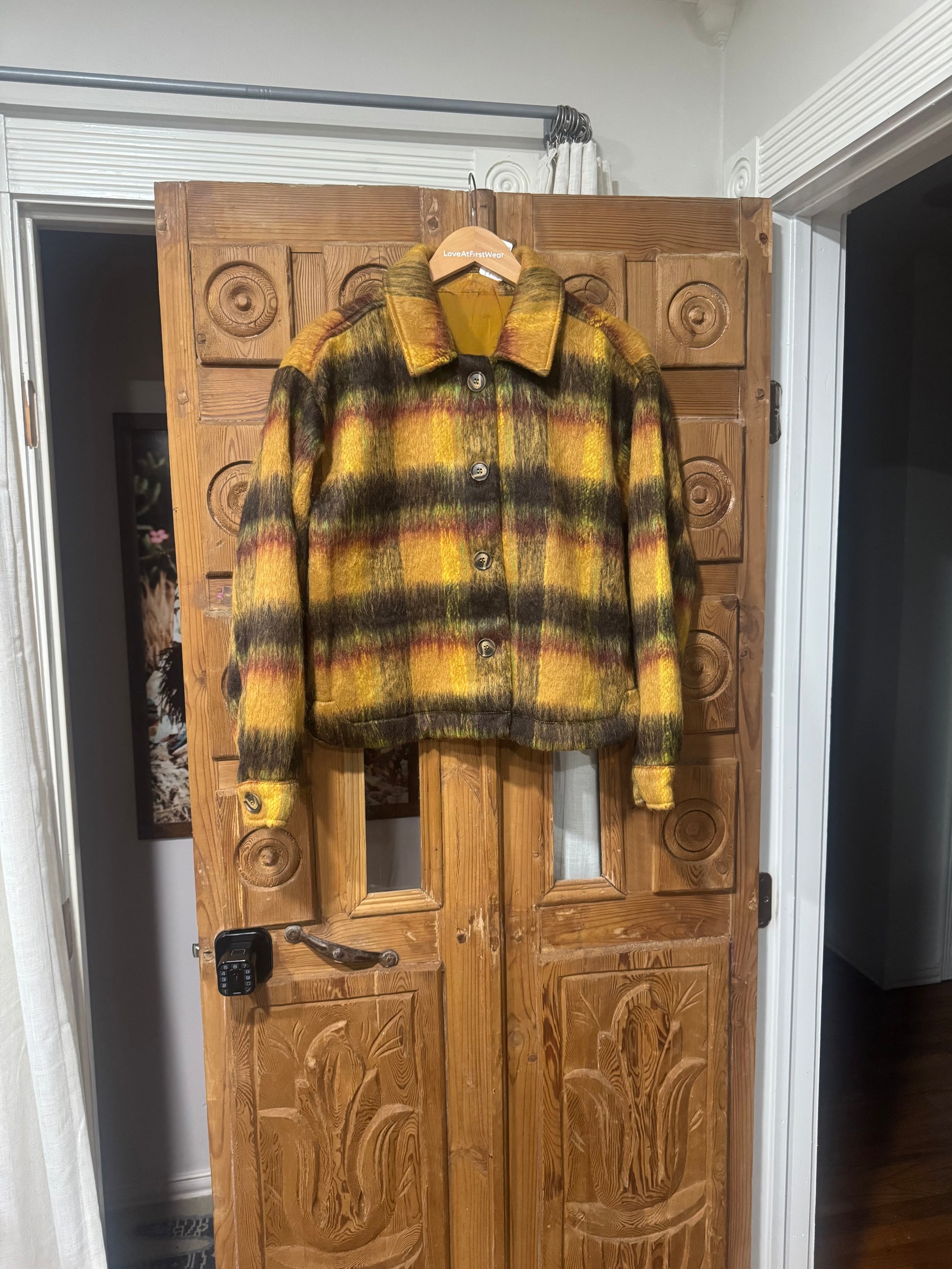 Marlo Earthy Plaid Coat