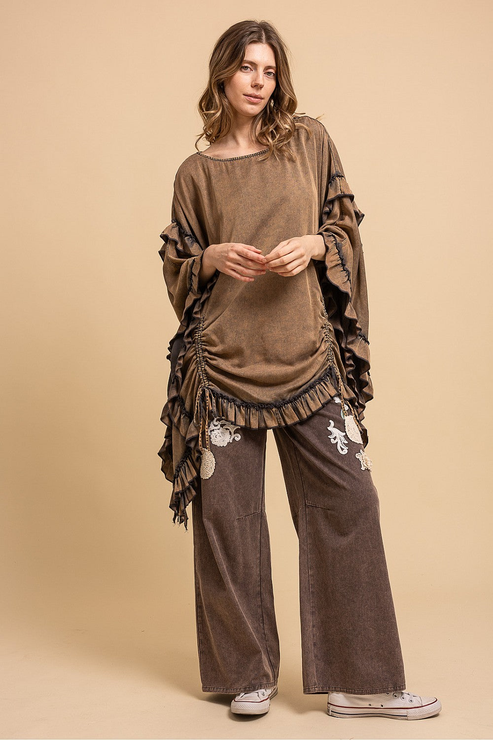 Laid-back Goddess Ruffle Top