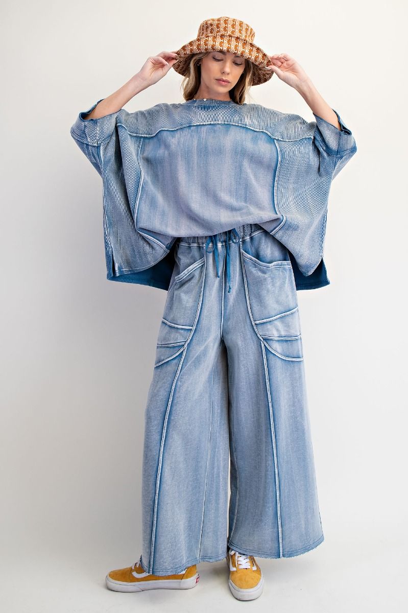 Monday Blues Terry Knit Tee