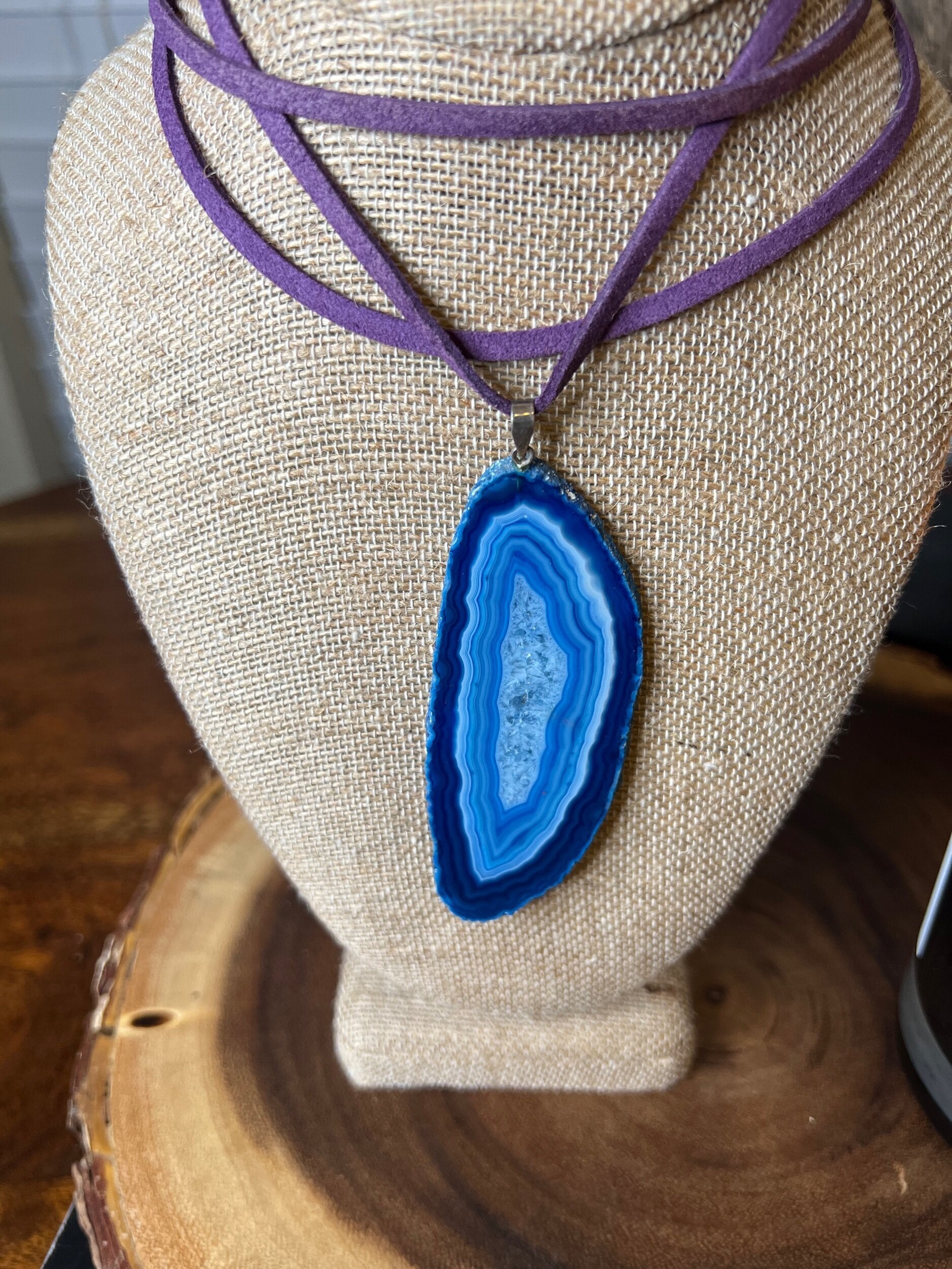 Denim “Blue” Agate Necklace