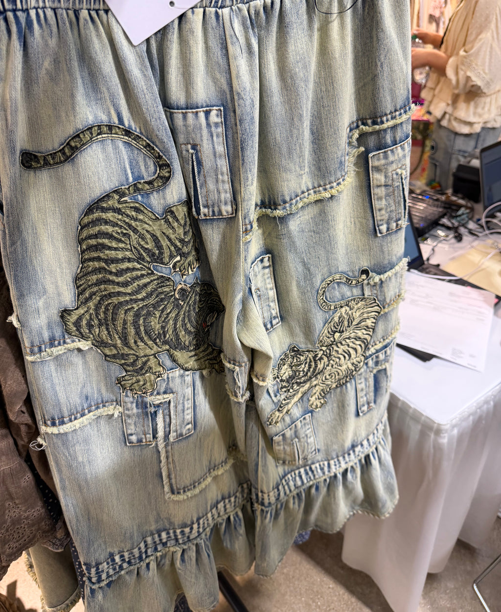 Les Tigre’s Cropped Ruffle Pant