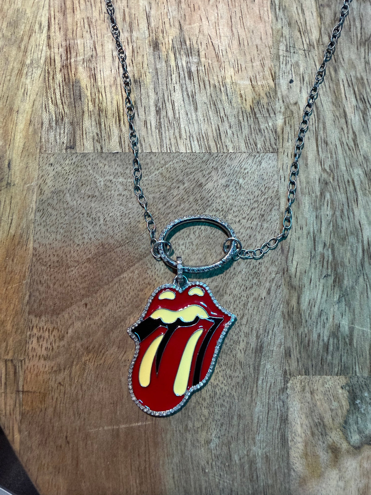 “The Tongue” Diamond Necklace
