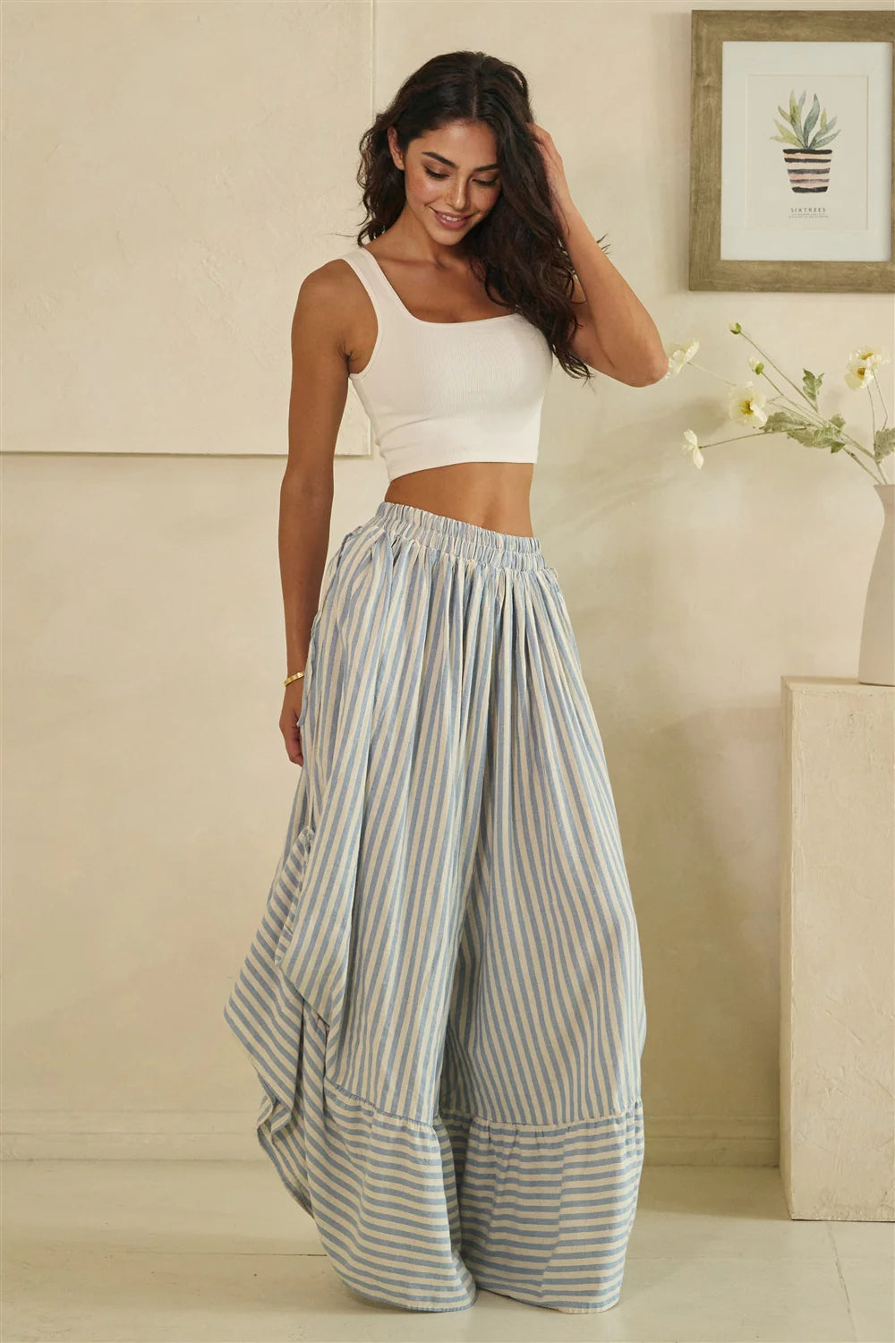 Float Down the Line Adjustable Leg Pant