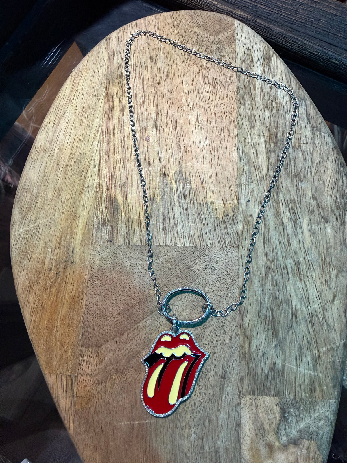 “The Tongue” Diamond Necklace