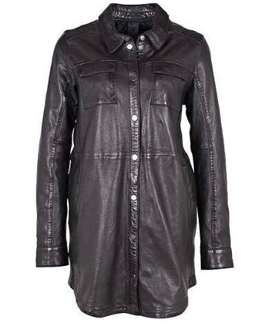 Miha Long Leather Jacket