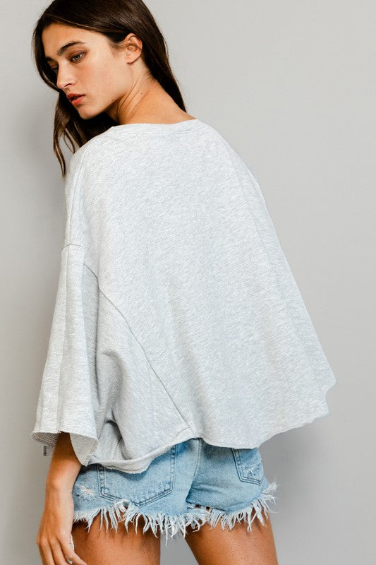"Big Tex" Texas oversized cropped Sweater