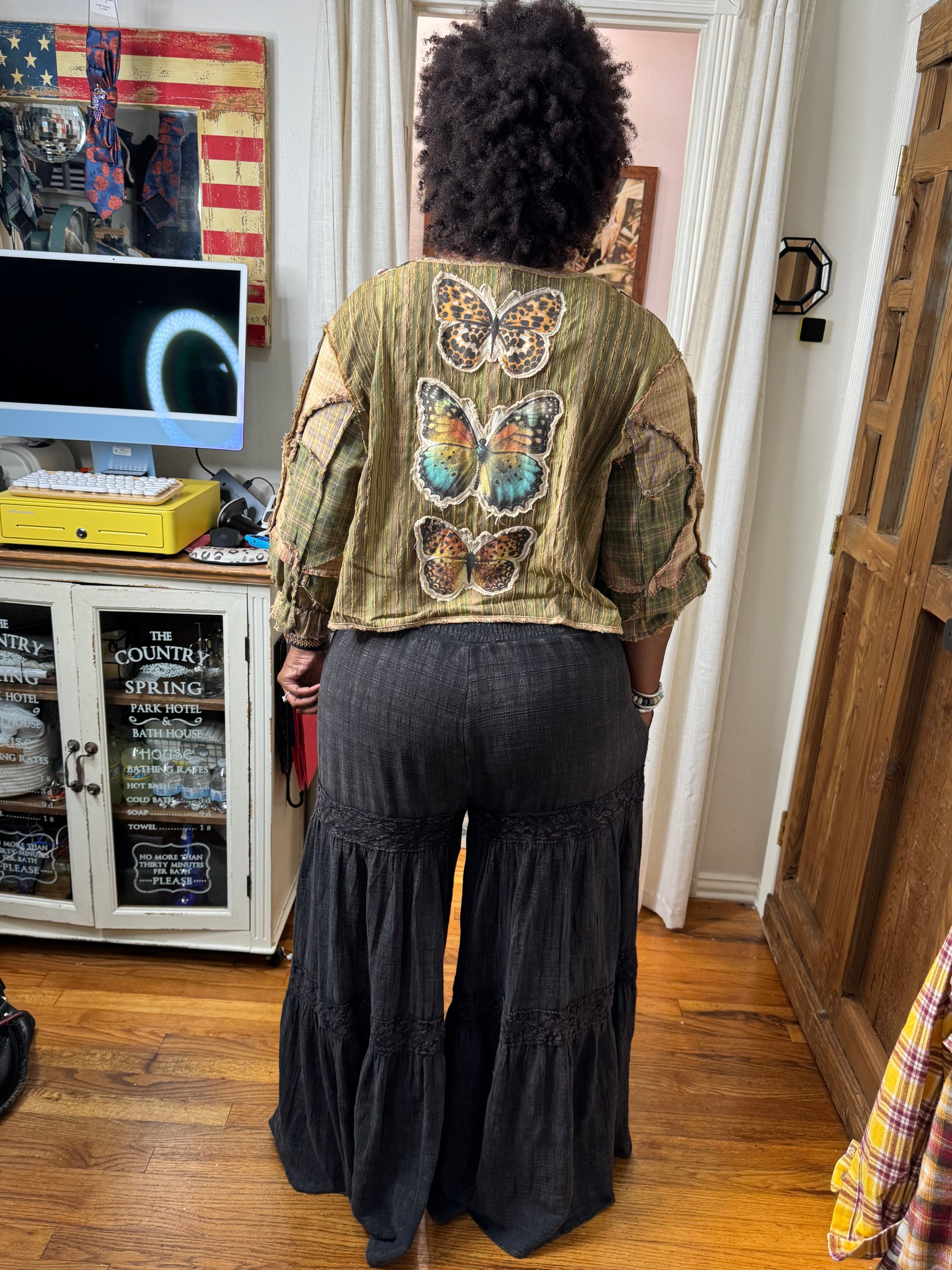 Flutter Button Cardigan