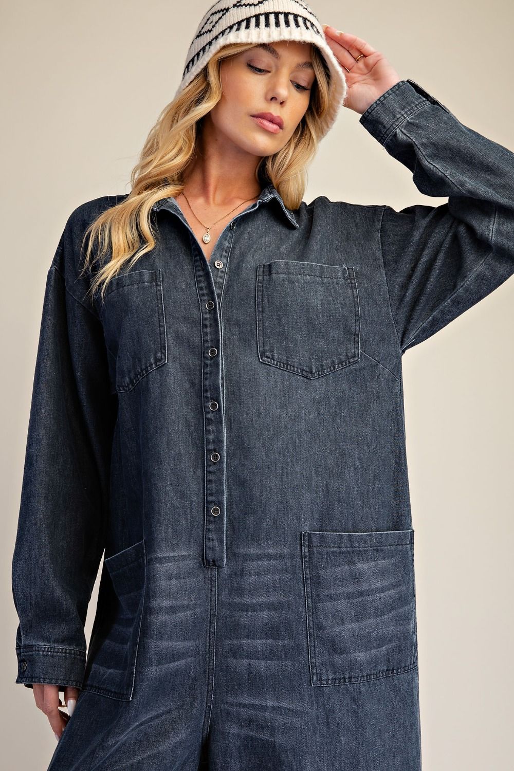 Macy Denim Jumpsuit