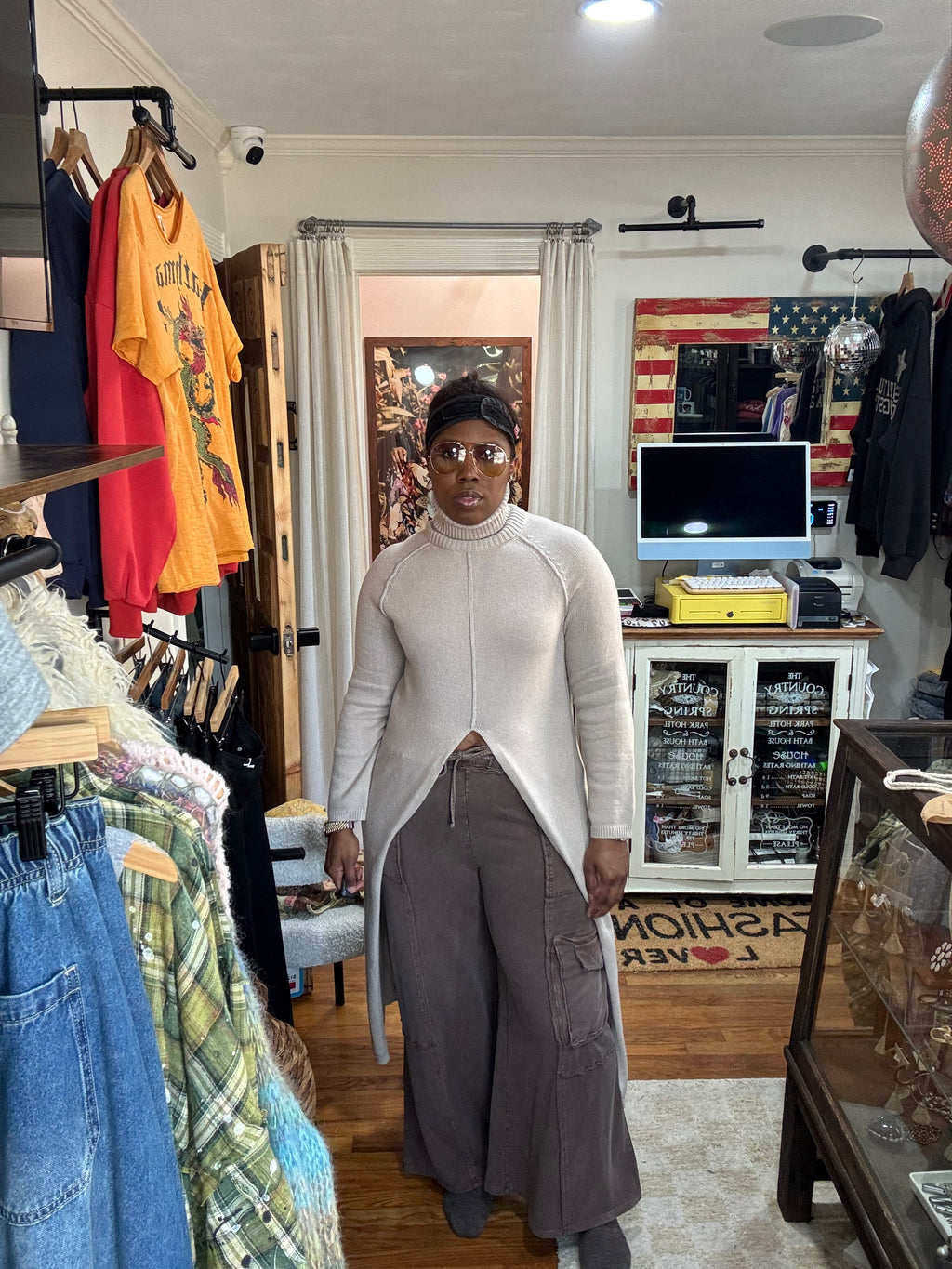 Fawn Wide Leg Drawstring Pant