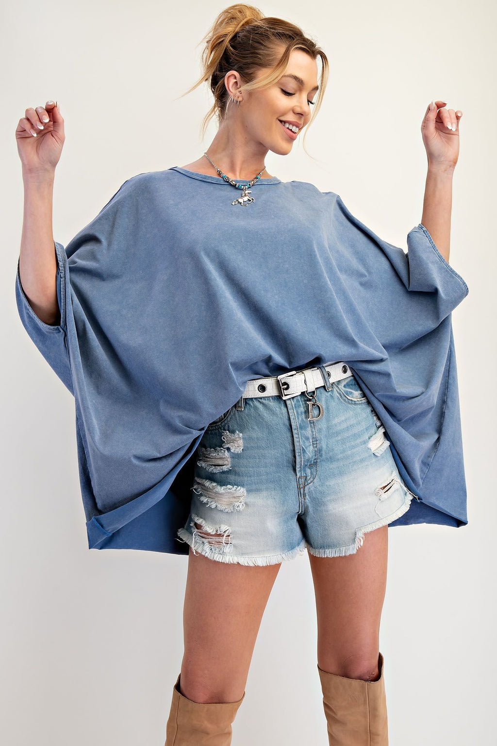 Karlie Mineral Washed Tunic