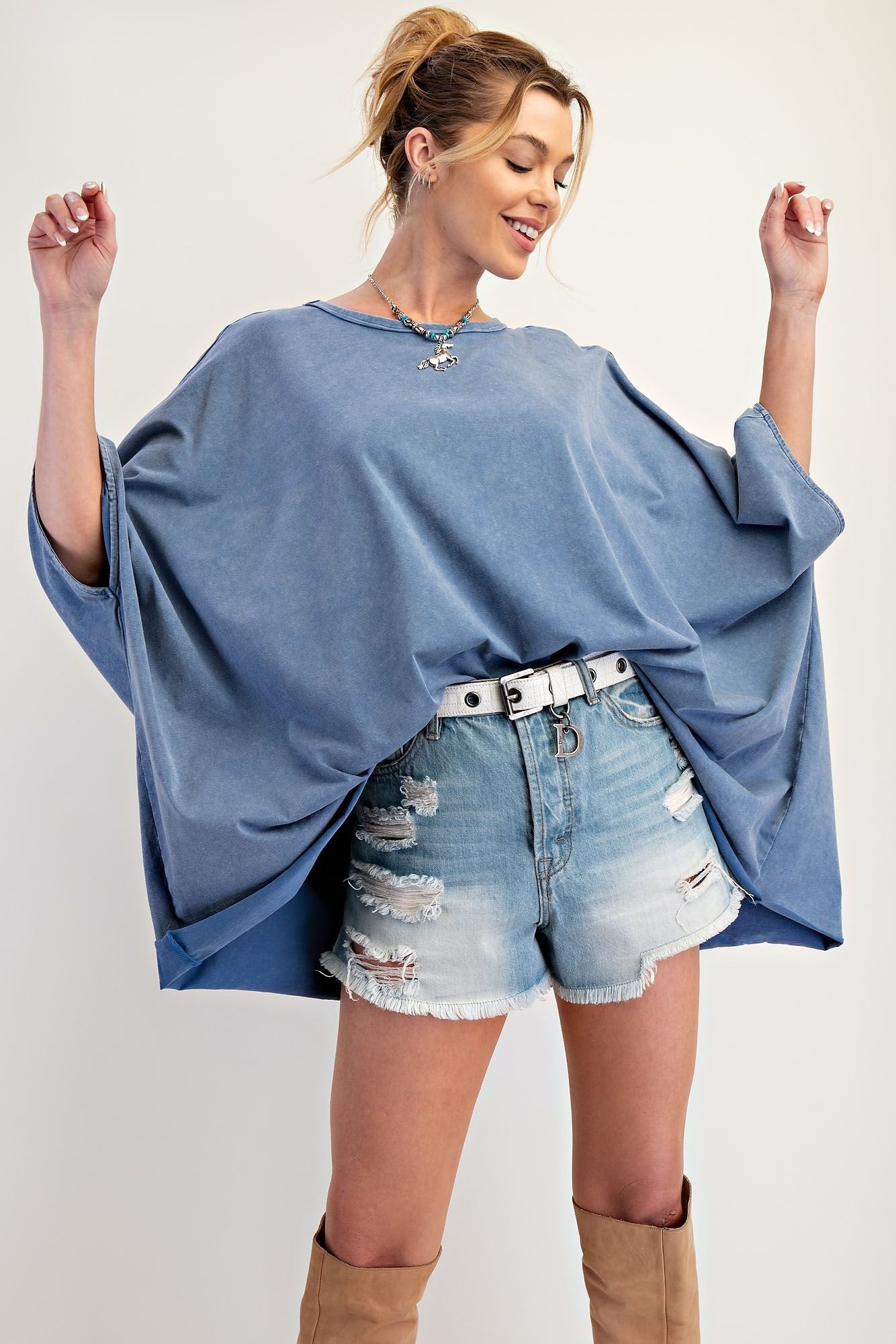 Karlie Mineral Washed Tunic