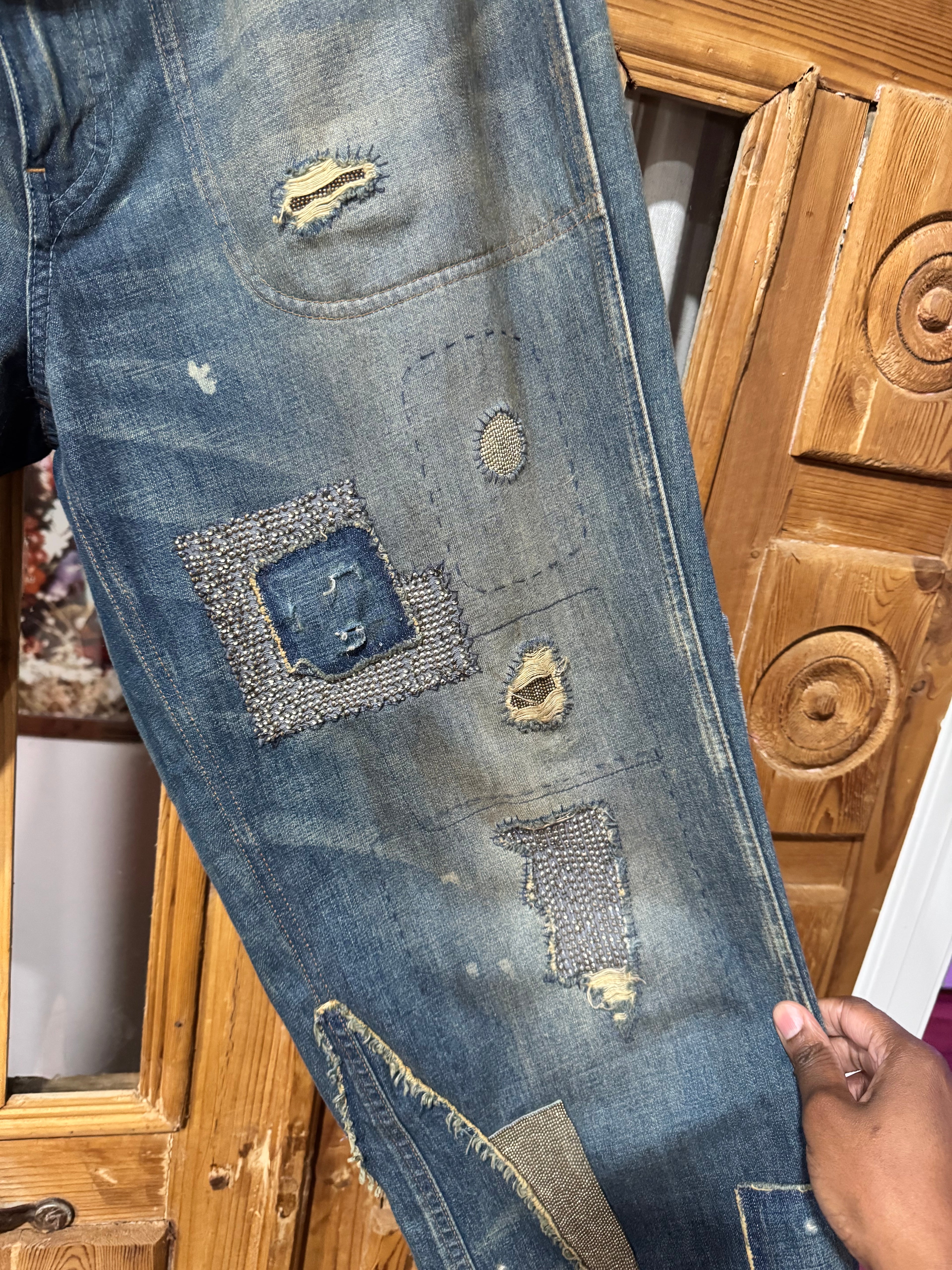 Ralph Lauren Beaded Denim Jean