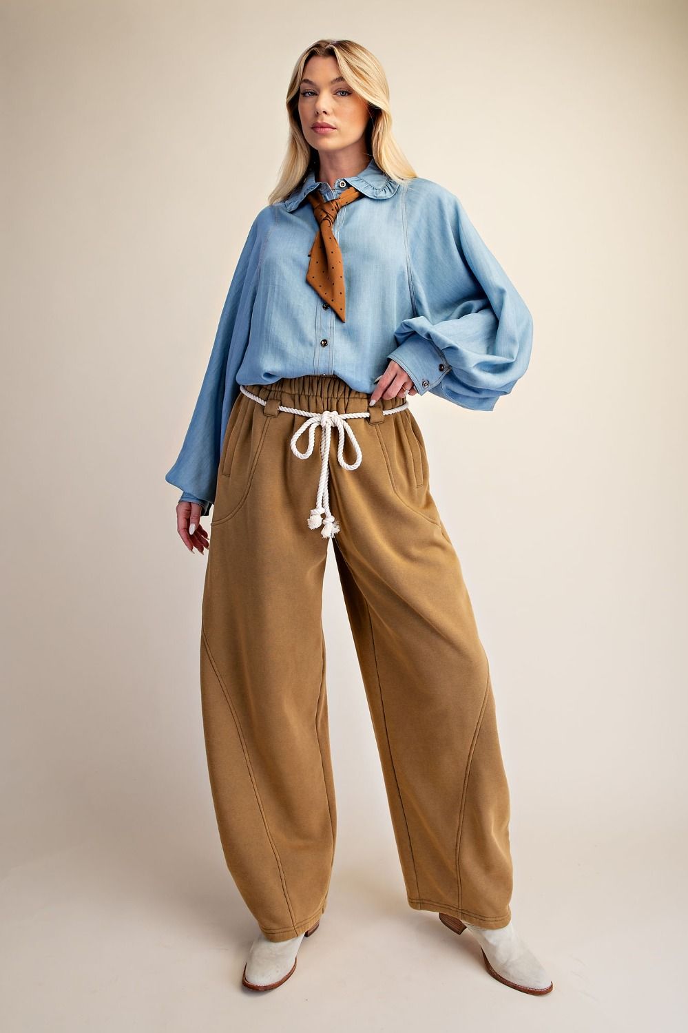 All Tied Up Barrel Sweatpants
