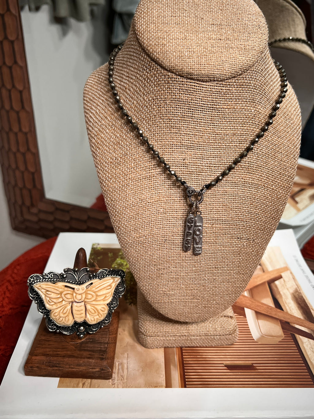 Gypsy & Love Pyrite Diamond Necklace