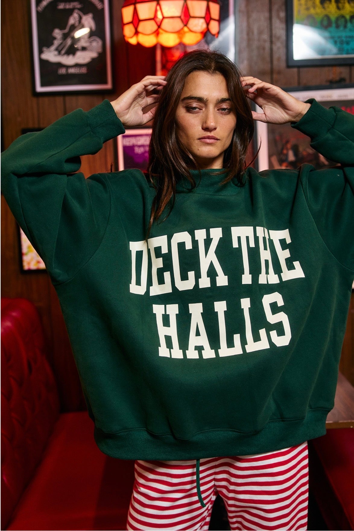 Deck the Halls Reversible Mock neck Sweater