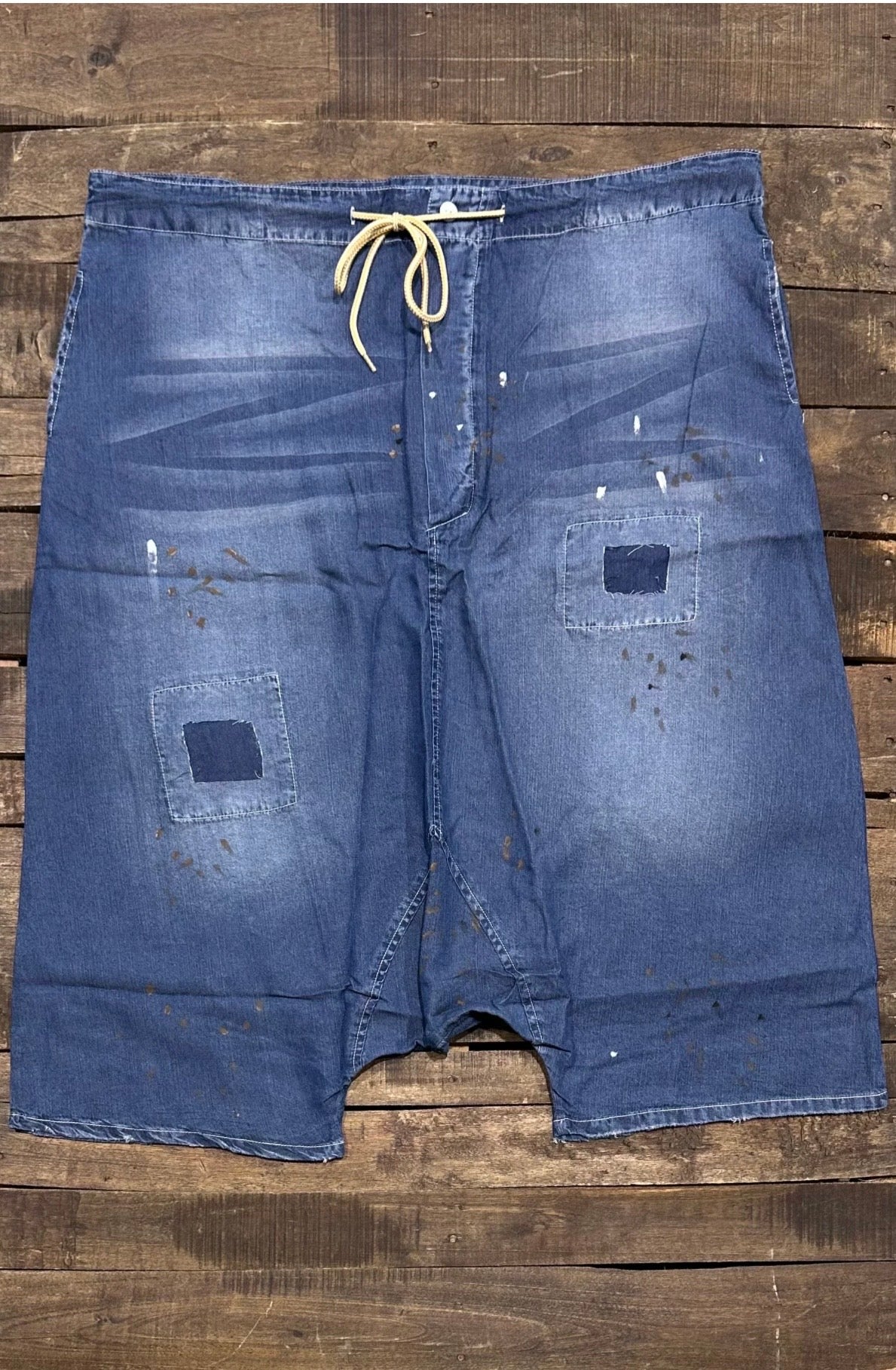 Bea Chambray Harem Pant (Dk. Denim)