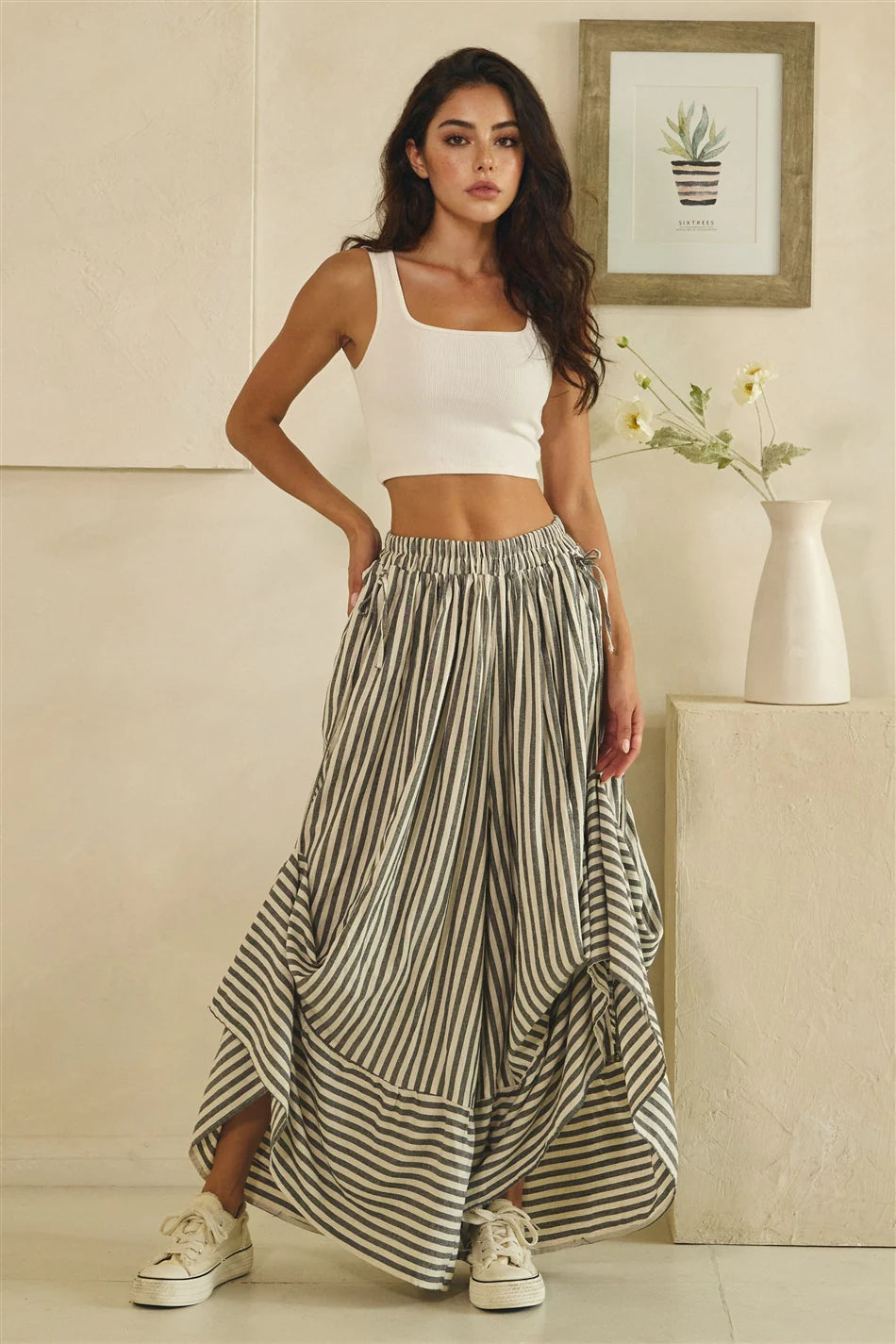 Float Down the Line Adjustable Leg Pant