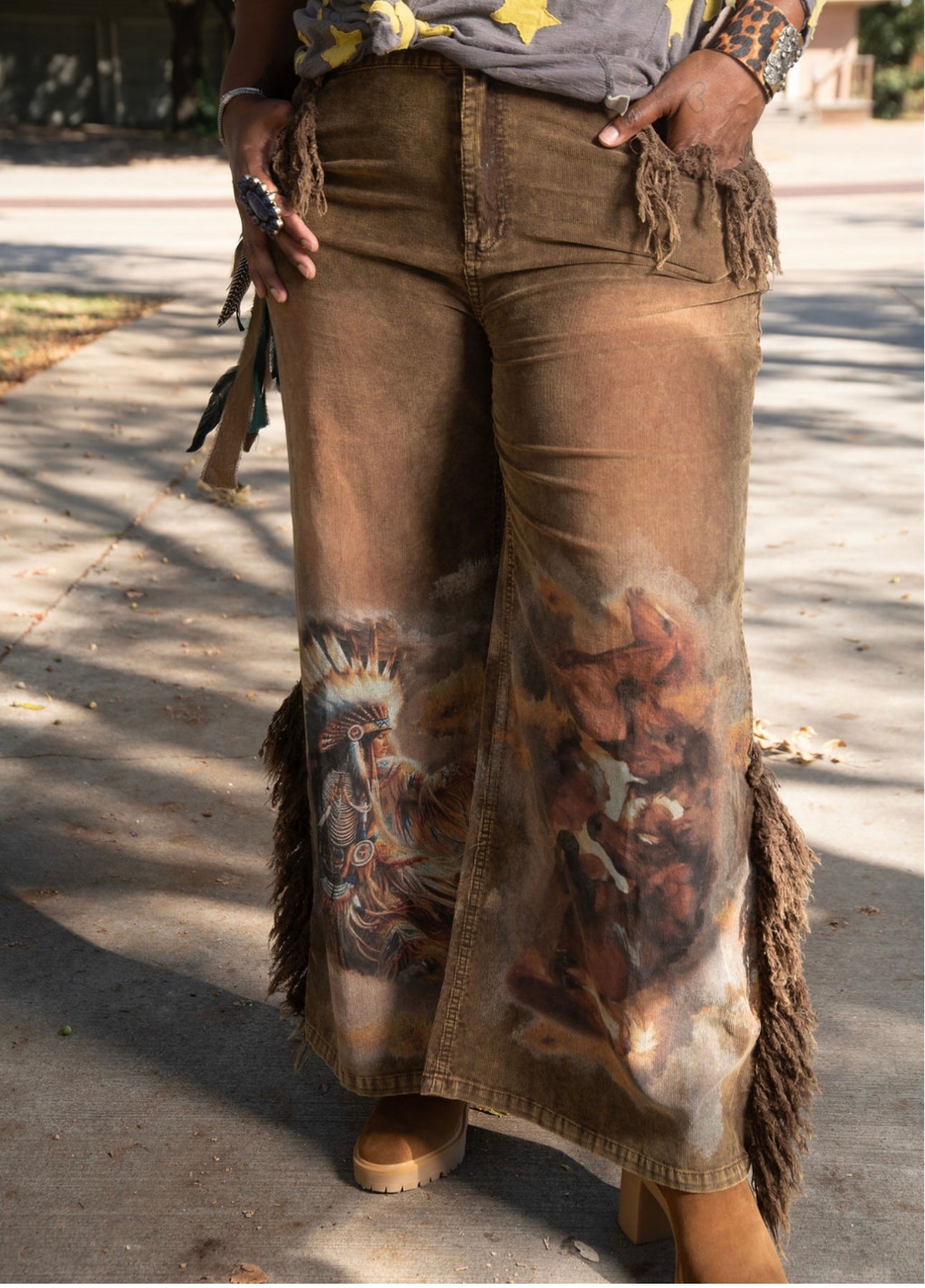 Cheyenne Warrior Corduroy Pant