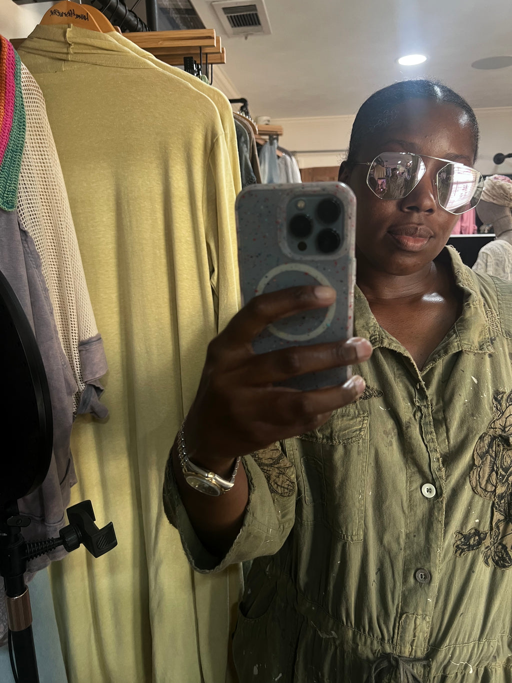 Free People Mirrored Aviators