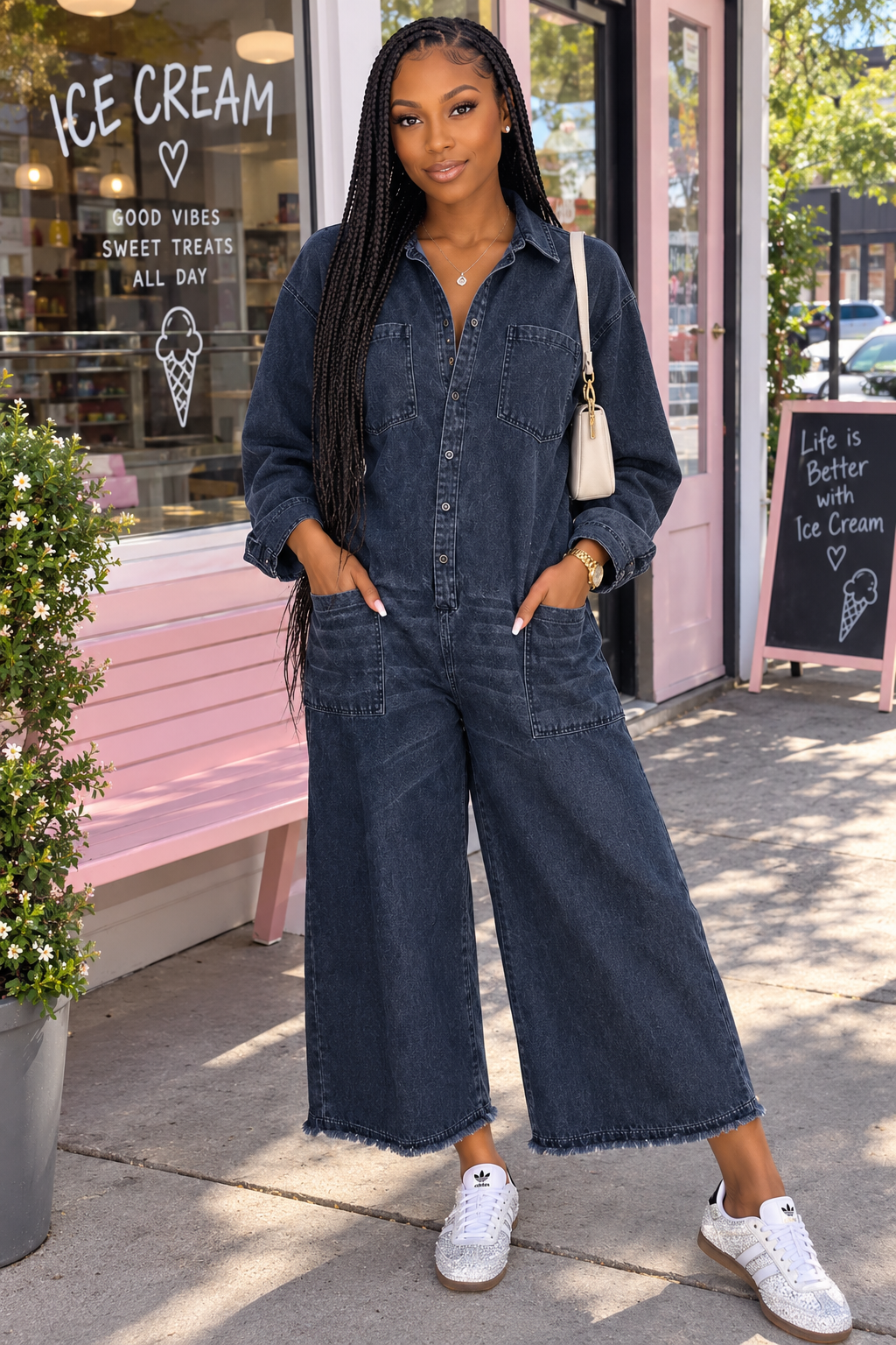 Macy Denim Jumpsuit