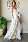 Lovely Fields Maxi eyelet Skirt